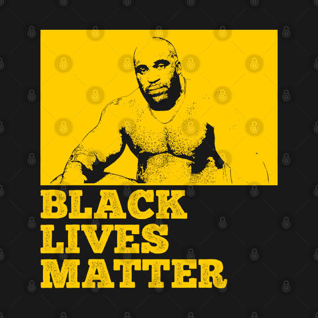 Discover Black Lives Matter - Barry Wood Large Black Man yellow - Barry Wood - T-Shirt