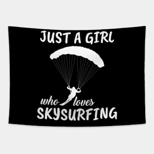 Just A Girl Who Loves Skysurfing Tapestry