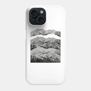 MOUNTAIN MASHUP (MONOCHROME) Phone Case