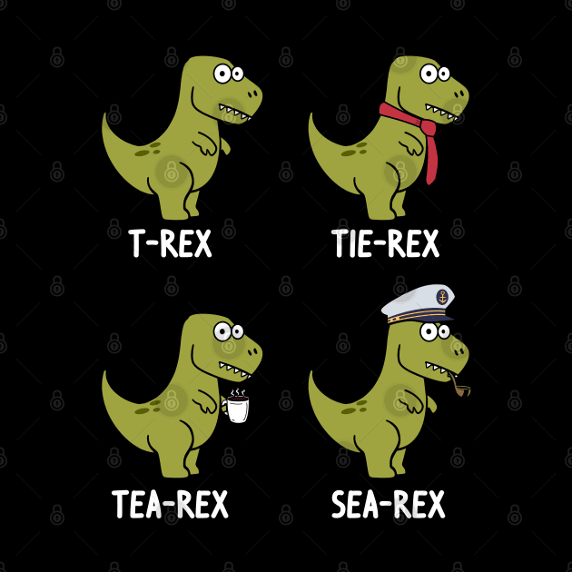 Different sides of a dinosaur pun by RIWA