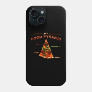 Pizza is my food pyramid Phone Case