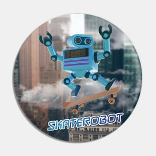 Skater Robot Pin