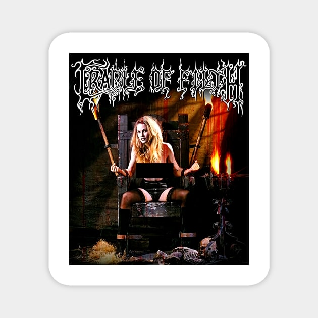 Cradle Of Filth Dead Girls Don t Say No Print Men Magnet by Visionary Canvas