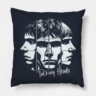 Talking Heads Retro Fan Art Pillow