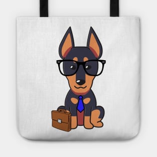 Funny alsatian is on the way to work Tote