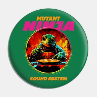 Mutant Ninja Sound System Turtle DJ Pin