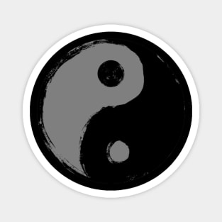 Grunge Yin Yang Magnet