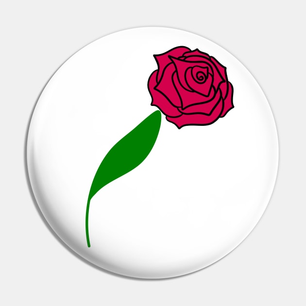 Red Rose Pin by In Beauty We Trust