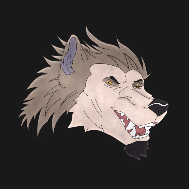 Anthro wolf face by Veleno