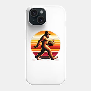 Thanksgiving Sasquatch Bigfoot Retro Fall Autumn Phone Case