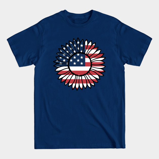 Discover Patriotic Sunflower 4th of July - 4th Of July - T-Shirt