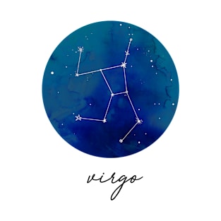 Virgo Watercolor Zodiac Constellation T-Shirt