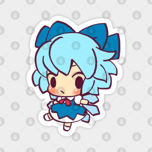 Mudwizard re-draws the tiniest of tiny chibi cirno / touhou memes Magnet by mudwizard