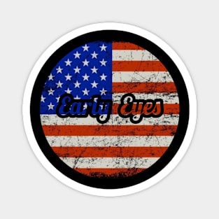 Early Eyes / USA Flag Vintage Style Magnet