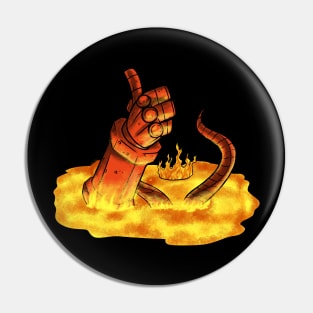 Thumbs up of Doom Pin