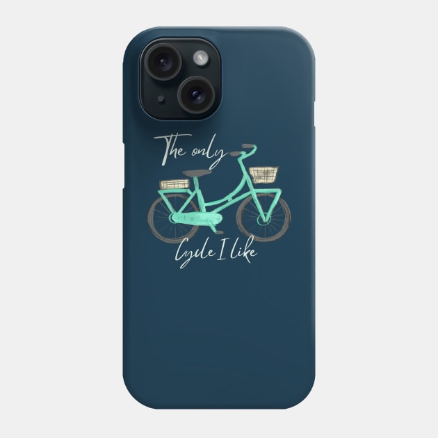 Bicycle lover, Cycling lover Phone Case by Kikapu creations