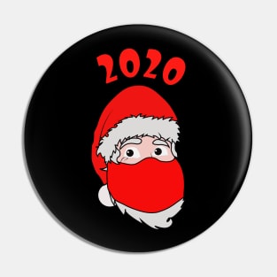 2020 Christmas Gift Masked Santa Claus Pin