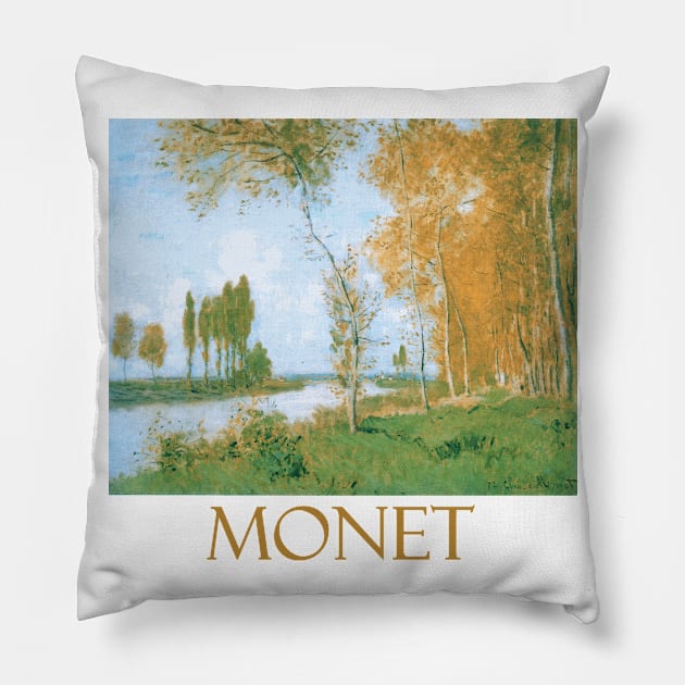 Spring in Argenteuil by Claude Monet Pillow by Naves