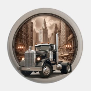 Big Rig Semi Truck 18 Wheeler Pin