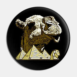 Egyptian Camel & Pyramids Pin