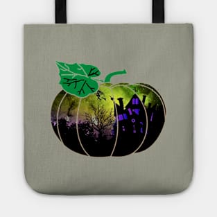 Haunted House Pumpking Tote