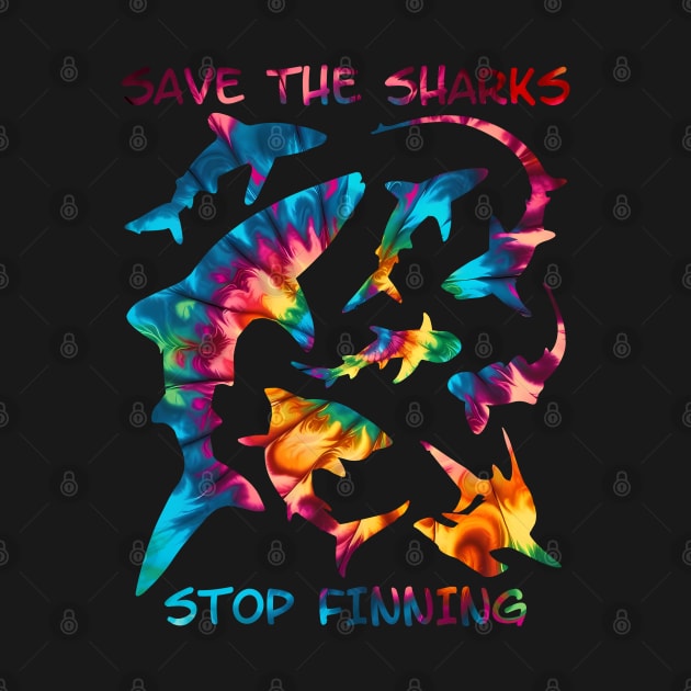 Save the Sharks - Stop Finning by NicGrayTees