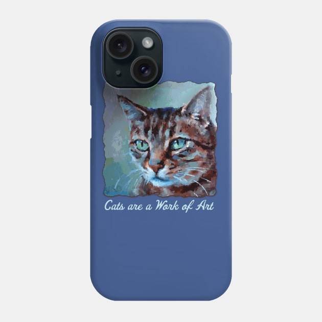 Cats are a work of art Phone Case by jdunster