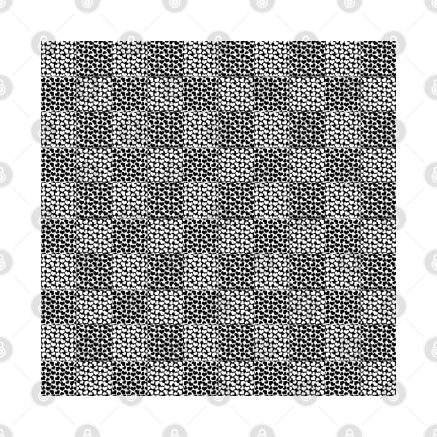 Checkered Love - Black and White by LAEC