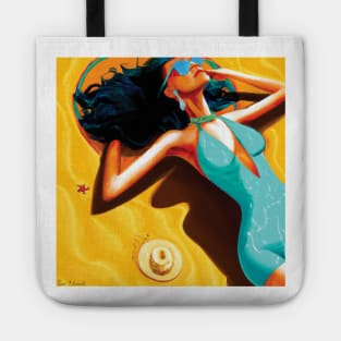 Woman on Beach Tote