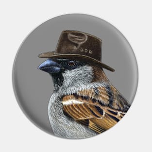 House sparrow Pin