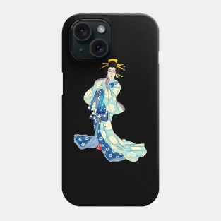 Geisha in Kabuki performance - Ukiyo-e Japanese Woodblock Print Phone Case