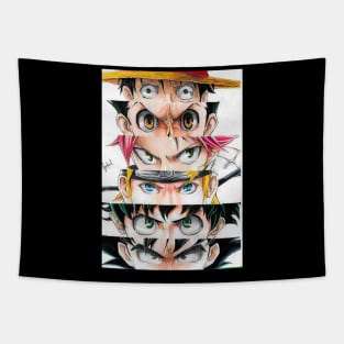 top anime eyes mix Tapestry