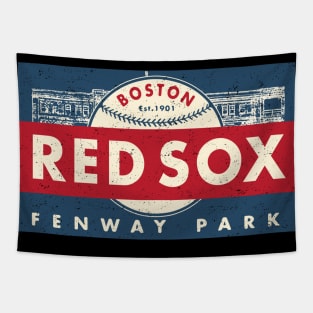 Throwback Boston Red Sox 2 by Buck Tee Originals Tapestry