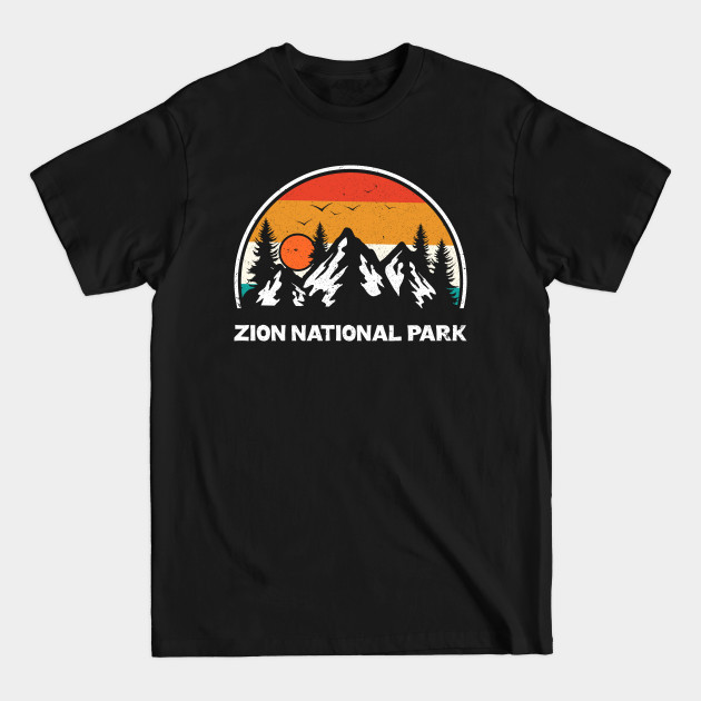 Disover Vintage Zion National Park Utah UT Mountains Hiking Souvenir - Zion National Park - T-Shirt