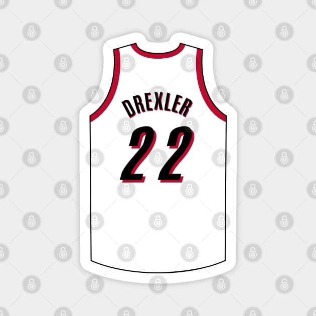 Clyde Drexler Portland Jersey Qiangy Magnet by qiangdade