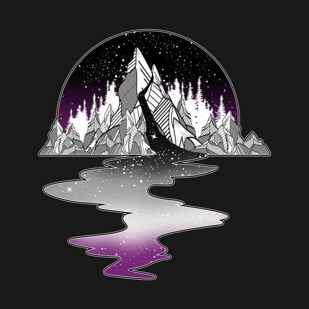 Asexual Flag Mountain River by Psitta