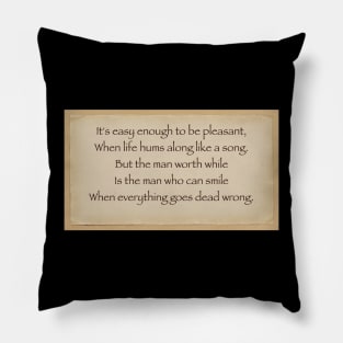 The Man Who Can Smile Pillow