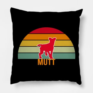 Mutt Vintage Silhouette Pillow