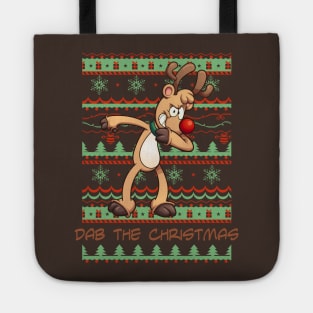 Christmas Dabbing Reindeer Rudolph - Dab Dance Slogan 1 Tote