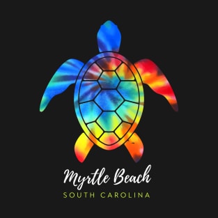 Myrtle Beach South Carolina Sea Turtle Tie Dye T-Shirt