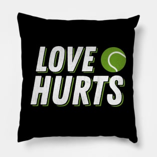 Love Hurts Funny Tennis Pillow