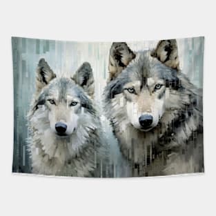 Wolf Animal Art Decor Paint Mosaic Tapestry