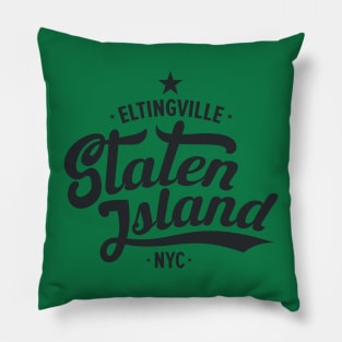 Eltingville Street Vibe - Modern Staten Island Style Pillow