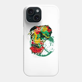 Vibrant Mystic Water Dragon Graphic Phone Case