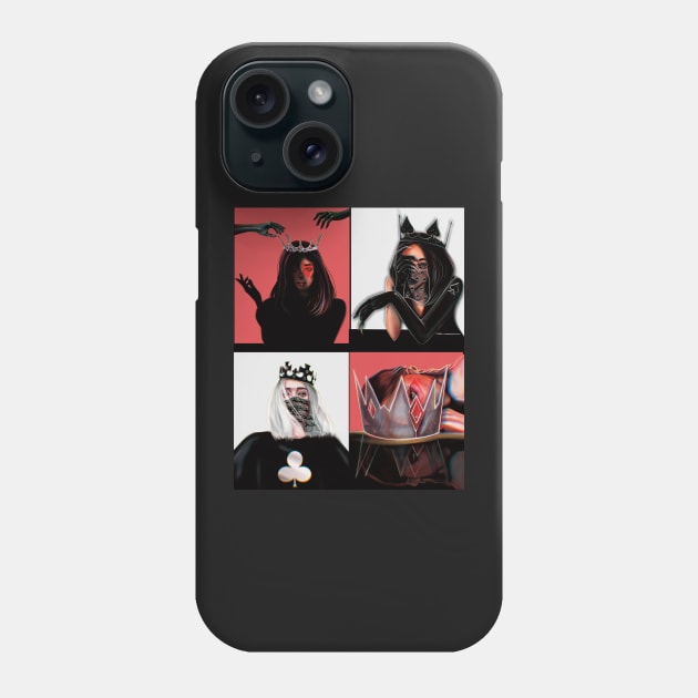 4 Queens Phone Case by xsaxsandra