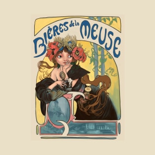 Beer and Mucha - Original Art T-Shirt