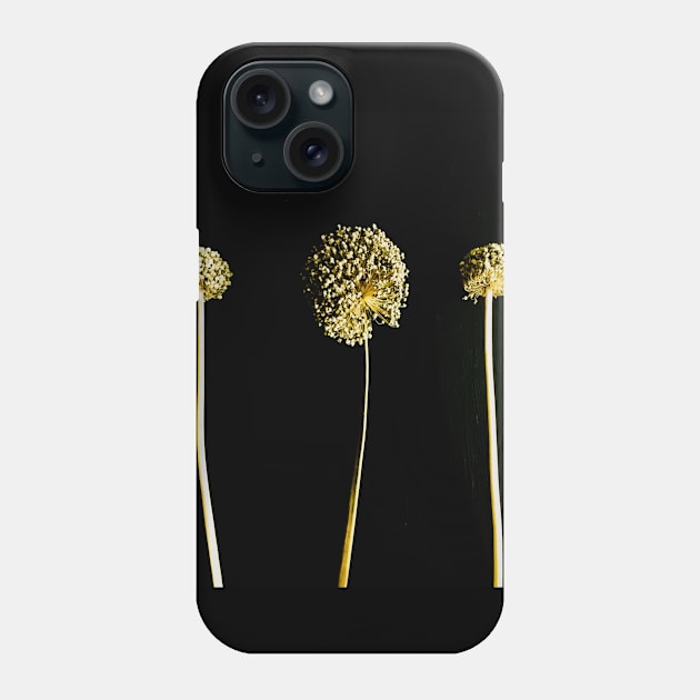 Garlic flower head blossom Phone Case by BlackWhiteBeige