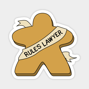 Rules Lawyer Funny Meeple Magnet