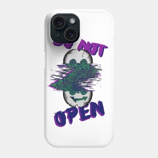 Crazy Glitch Skull - V.two Do Not Open Phone Case