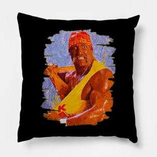 Hulk hogan | 90s WWE | Brush Art Pillow